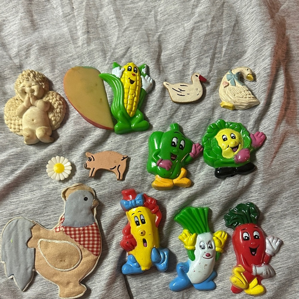 Vintage fridge magnets